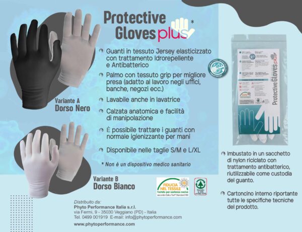 Phyto Protective Gloves Guanti Antibatterici Protective Gloves plus