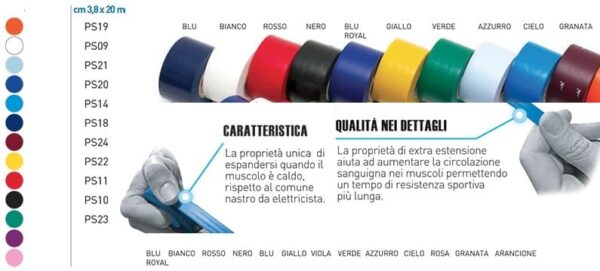 reggi-calzini-colori-ref Nastro reggi calzini Premier Sock Tape