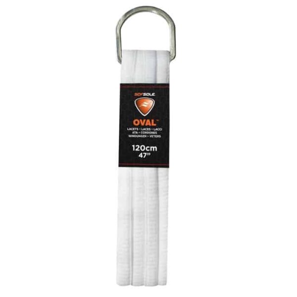 Lacci ovali SOFSOLE bianchi 120cm