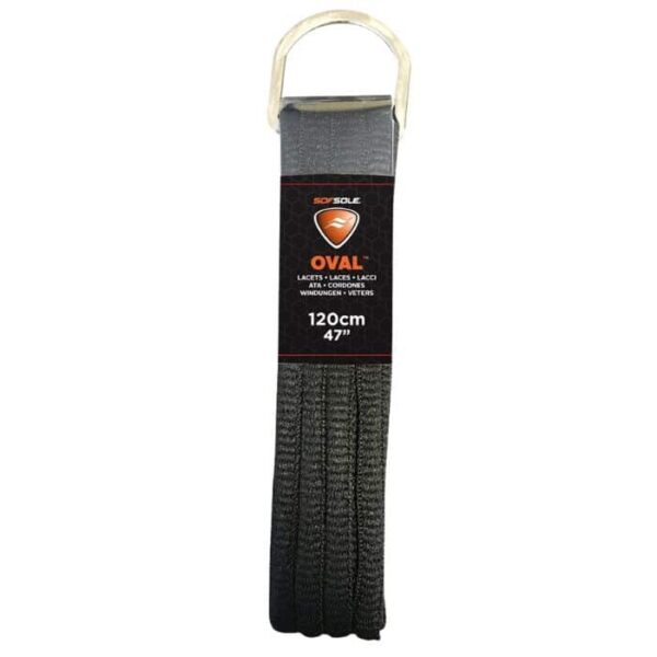 Lacci ovali SOFSOLE neri 120cm