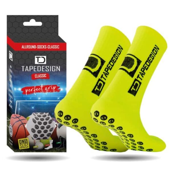 TAPEDESIGN ALLROUND SOCKS CLASSIC SN YELLOW NEON TAPEDESIGN Calze Allround Classic SN YELLOW NEON